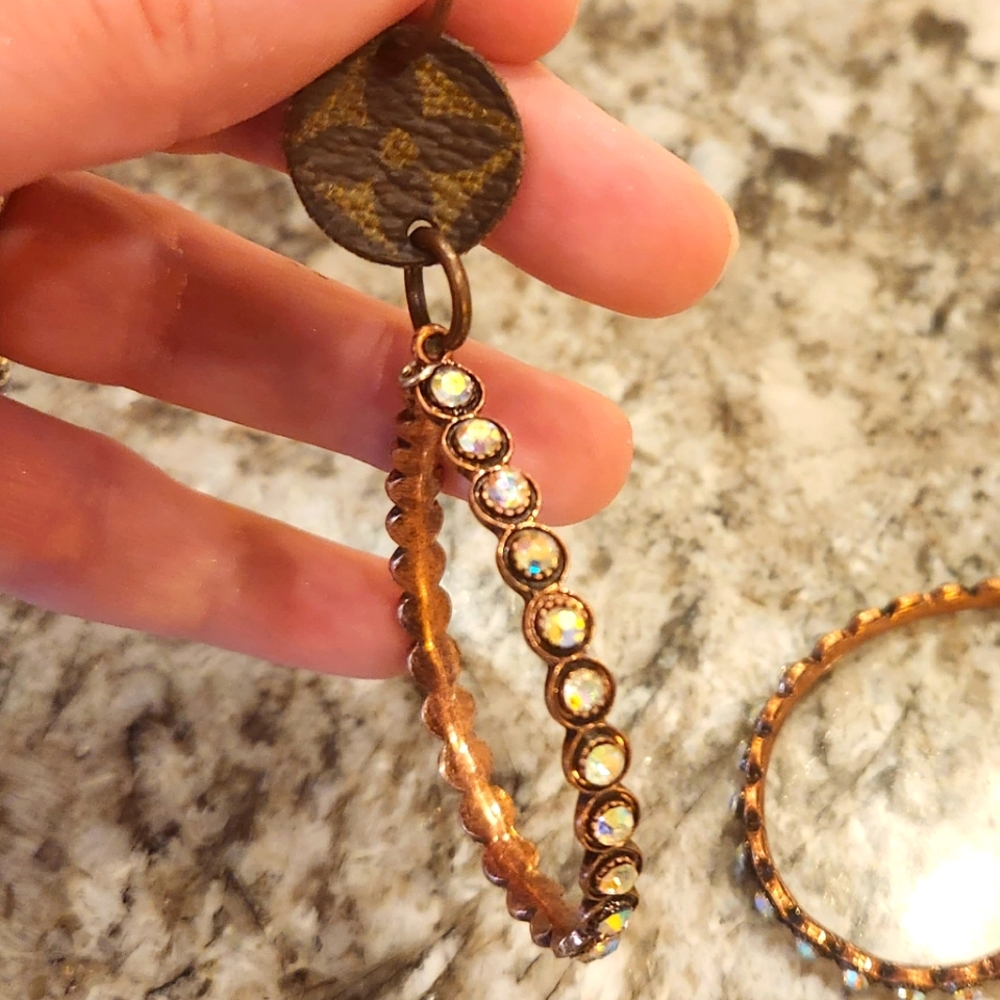 Keep it gypsy: LV upcycled earings